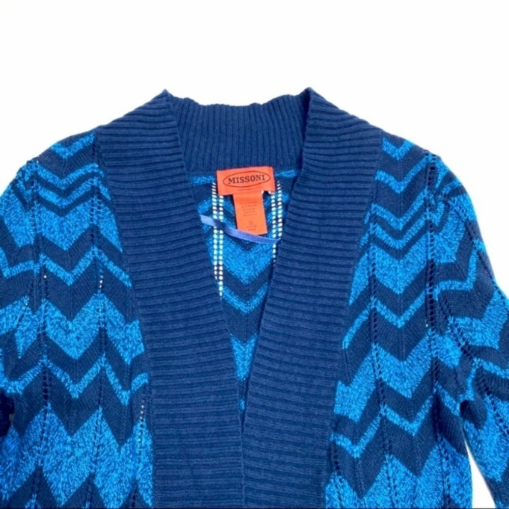 Missoni By Target Zigzag Open Front Long Cardigan… - image 3